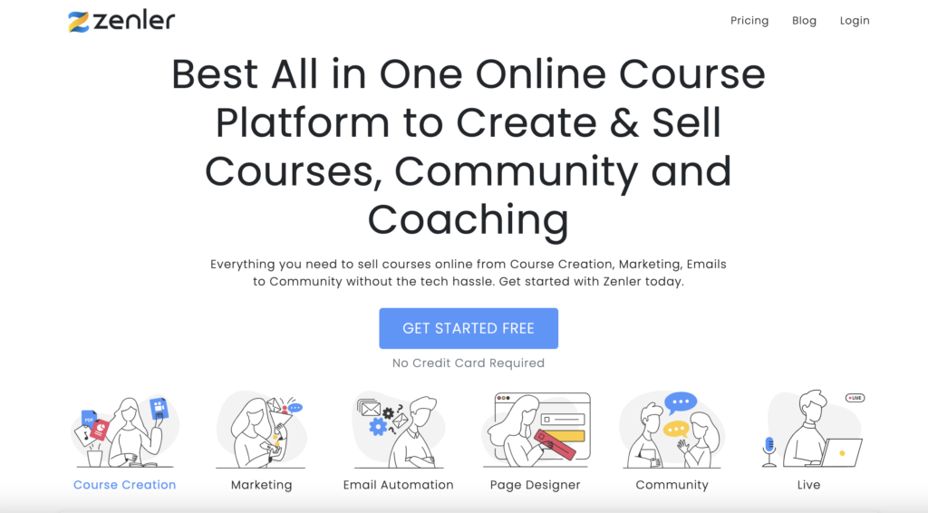  new zenler website homepage