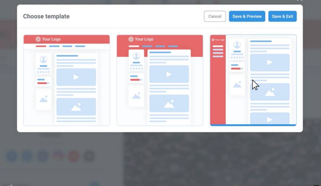  screenshot of Kartra page templates
